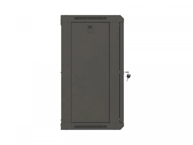 Lanberg Szafa instalacyjna rack wisząca 19 cali 12U 540x350 czarna drzwi przeszklone (flat pack)