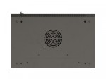 Lanberg Szafa instalacyjna rack wisząca 19 cali 12U 540x350 czarna drzwi przeszklone (flat pack)