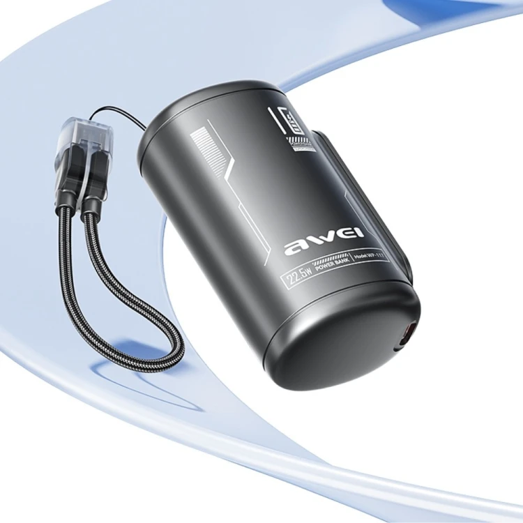 AWEI Powerbank 10000mAh 22,5W WP-117 2xUSB-C
