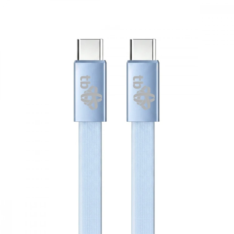 TB Kabel USB C - USB C 1m płaski błękitny