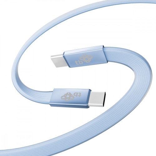 TB Kabel USB C - USB C 1m płaski błękitny