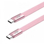 TB Kabel USB C - USB C 1m płaski pudrowy róż