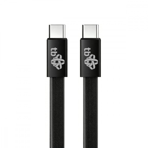 TB Kabel USB C - USB C 1m płaski czarny