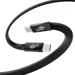 TB Kabel USB C - USB C 1m płaski czarny