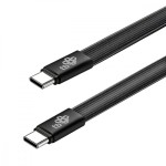 TB Kabel USB C - USB C 1m płaski czarny