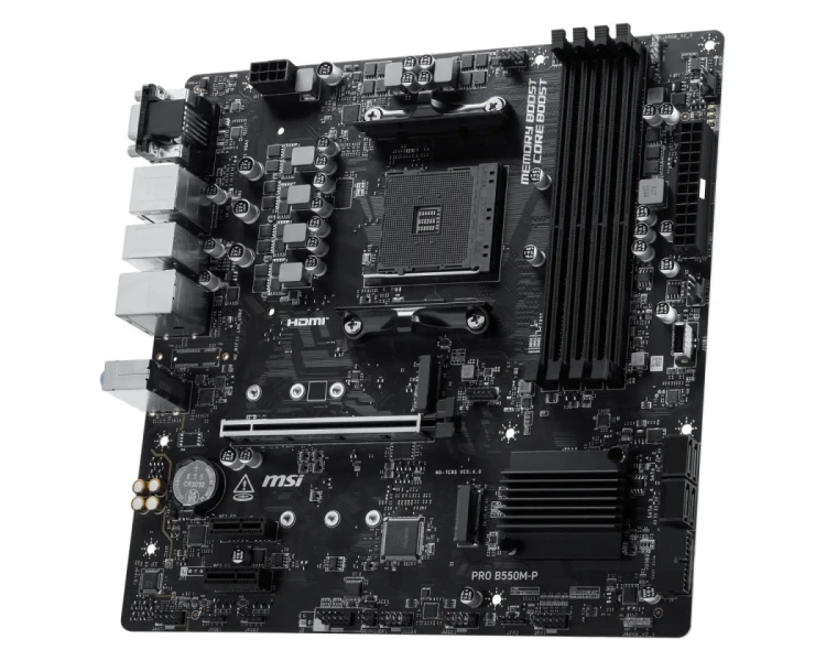 MSI Płyta główna PRO B550M-P AM4 4DDR4 mATX