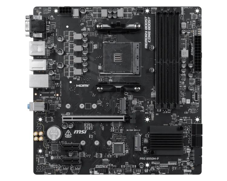 MSI Płyta główna PRO B550M-P AM4 4DDR4 mATX