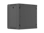 Lanberg Szafa instalacyjna rack wisząca 19 cali 9U 540x350mm czarna drzwi pełen metal (flat pack)