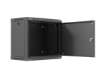 Lanberg Szafa instalacyjna rack wisząca 19 cali 9U 540x350mm czarna drzwi pełen metal (flat pack)
