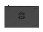 Lanberg Szafa instalacyjna rack wisząca 19 cali 9U 540x350mm czarna drzwi pełen metal (flat pack)