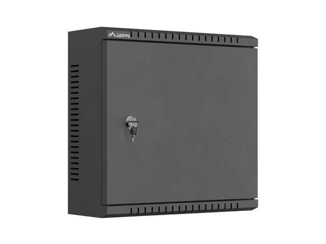 Lanberg Szafa instalacyjna TPR 10 cali z płytą MESH 340x340x140mm czarna (złożona)
