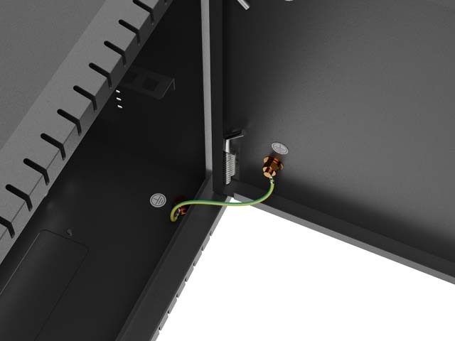 Lanberg Szafa instalacyjna TPR 10 cali z płytą MESH 340x340x140mm czarna (złożona)