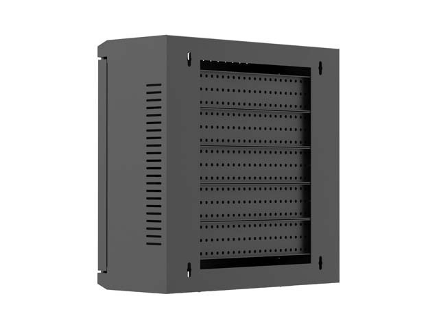 Lanberg Szafa instalacyjna TPR 10 cali z płytą MESH 340x340x140mm czarna (złożona)