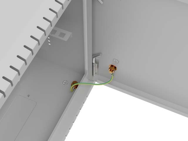 Lanberg Szafa instalacyjna TPR 10 cali z płytą MESH 340x340x140mm biała (złożona)
