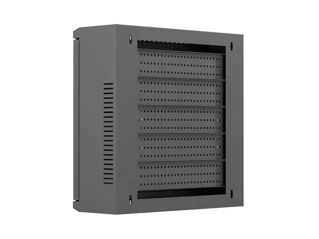 Lanberg Szafa instalacyjna TPR 10 cali z płytą MESH 400x400x140mm czarna      (złożona)