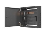 Lanberg Szafa instalacyjna TPR 10 cali z płytą MESH 400x400x140mm czarna      (złożona)