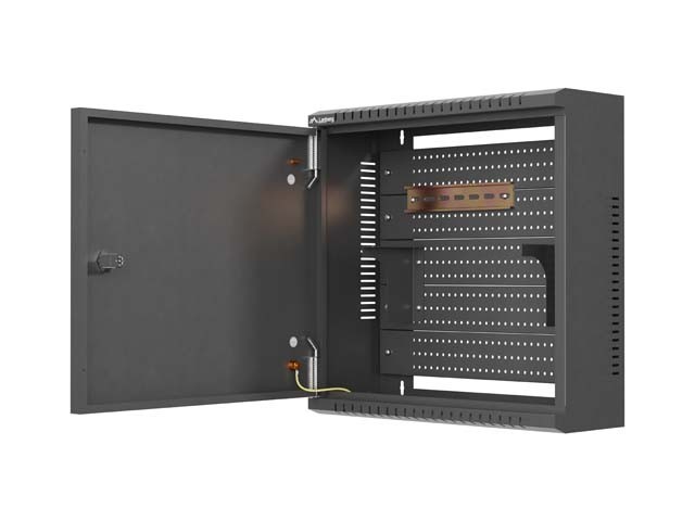 Lanberg Szafa instalacyjna TPR 10 cali z płytą MESH 400x400x140mm czarna      (złożona)