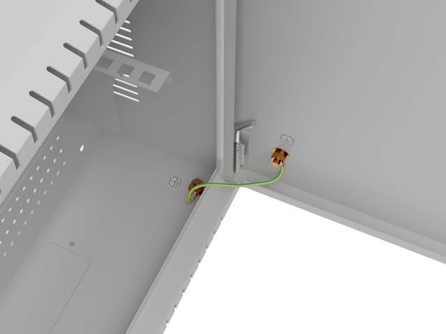 Lanberg Szafa instalacyjna TPR 10 cali z płytą MESH 400x400x140mm szara (złożona)