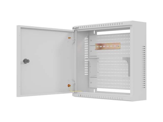 Lanberg Szafa instalacyjna TPR 10 cali z płytą MESH 400x400x140mm szara (złożona)