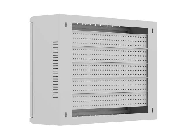 Lanberg Szafa instalacyjna TPR 10 i 19 cali z płytą MESH 560x420x180mm szara (złożona)