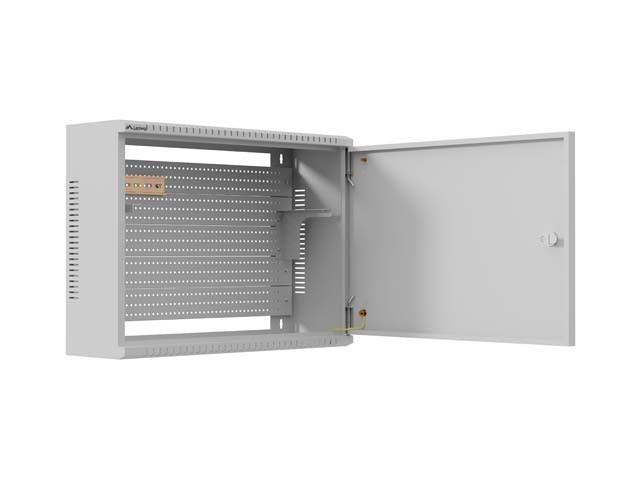 Lanberg Szafa instalacyjna TPR 10 i 19 cali z płytą MESH 560x420x180mm szara (złożona)