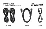 IIYAMA Monitor 24 cale T2452MSC-B2 10 PKT. POJ, IPS, HDMI, DP, 1300:1, 5ms