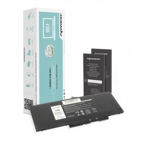 Movano Bateria MYJ96 do Dell Latitude 7390 7490 - 7200 mAh (53 Wh)