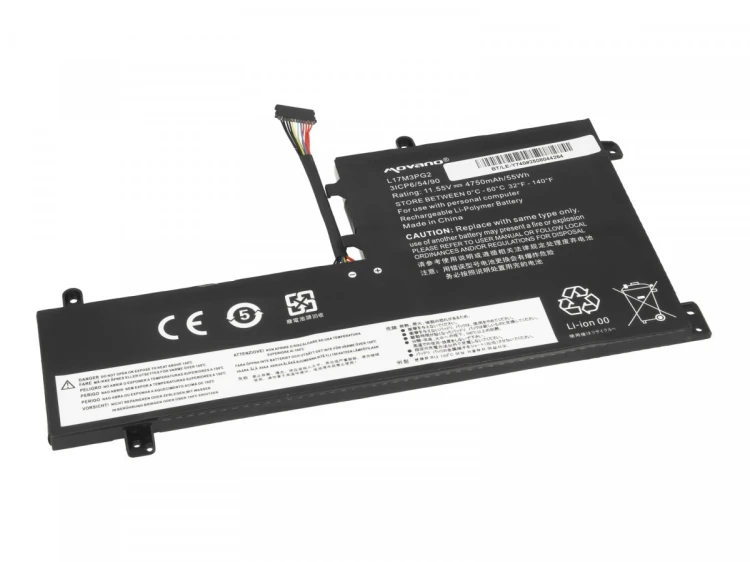 Movano Bateria L17C3PG2 do Lenovo Legion Y530 Y730 Y7000 - 4750 mAh (55 Wh)