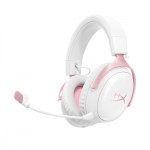 HyperX Zestaw słuchawkowy gamingowy Cloud III S bezprzewodowy biały-różowy - DG0R2AA