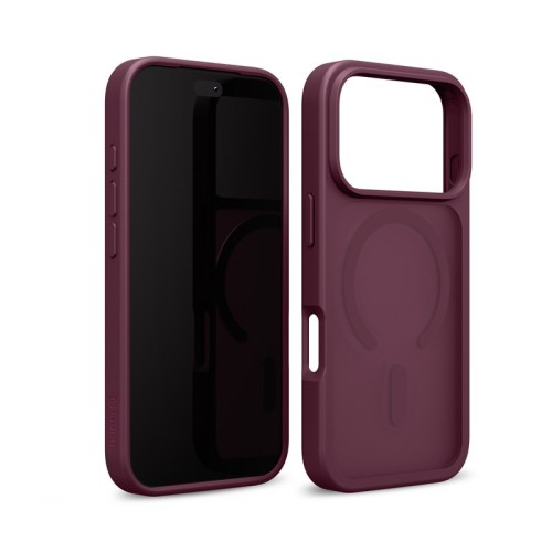 CRONG Etui Matte Magnetic MagSafe iPhone 18 Pro Max / 17 Pro Max burgundowe