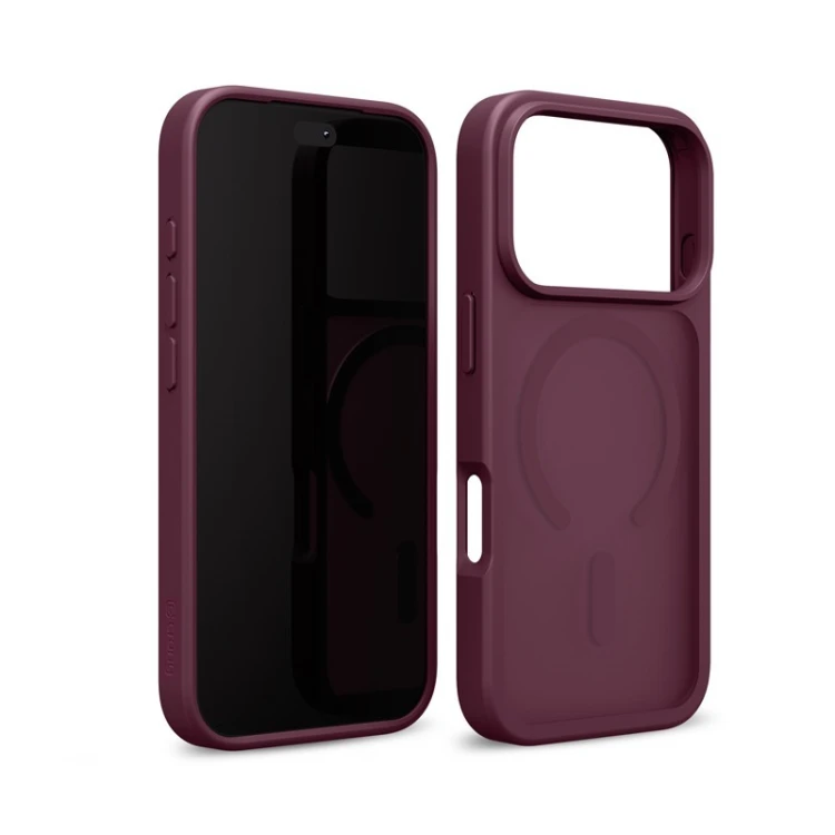 CRONG Etui Matte Magnetic MagSafe iPhone 18 Pro Max / 17 Pro Max burgundowe