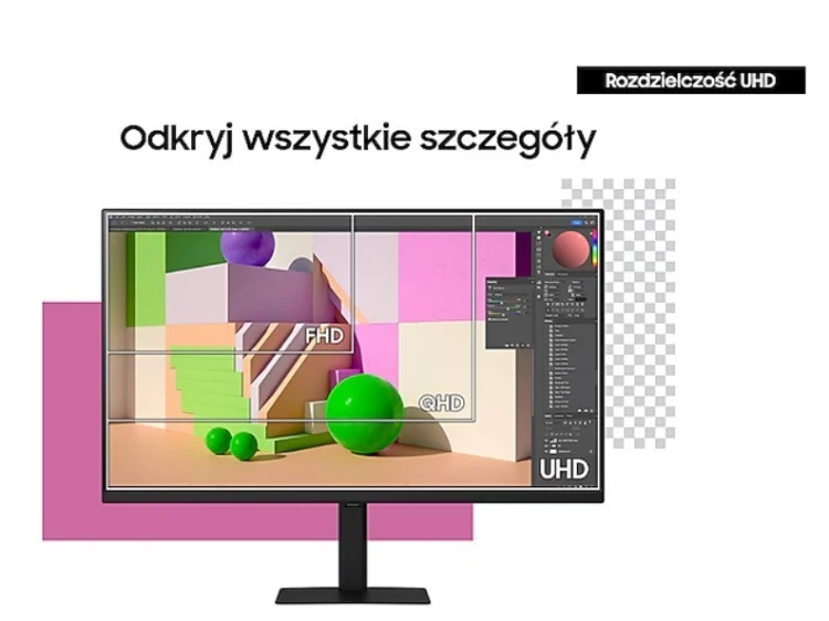 Samsung Monitor 37 cali ViewFinity S70D VA 3840x2160 UHD 16:9 1xHDMI 1xDP 5ms PinP/PbyP 60Hz płaski 2Yd2d LS37D702EAUXEN