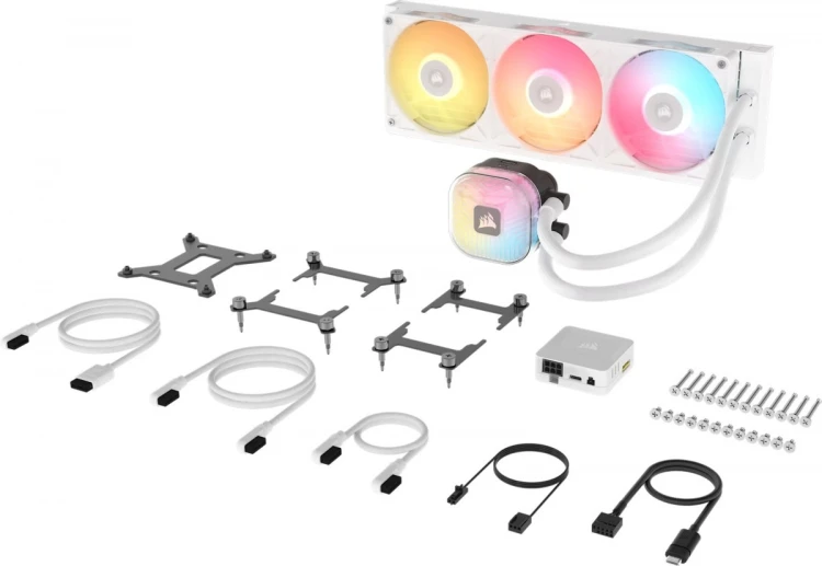 Corsair Chłodzenie procesora iCUE LINK TITAN II 360RX RGB 360mm białe