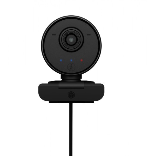 IcyBox Kamera internetowa IB-CAM502-HD Full HD, matryca CMOS, śledzenie AI, WDR, pilot zdalnego sterowania