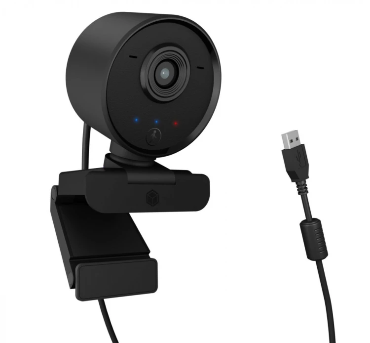 IcyBox Kamera internetowa IB-CAM502-HD Full HD, matryca CMOS, śledzenie AI, WDR, pilot zdalnego sterowania