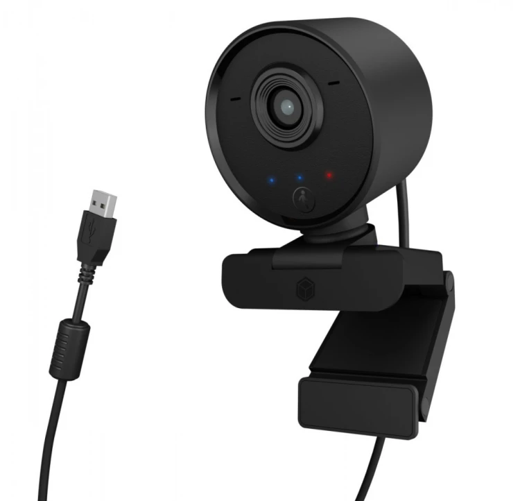 IcyBox Kamera internetowa IB-CAM502-HD Full HD, matryca CMOS, śledzenie AI, WDR, pilot zdalnego sterowania