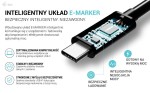 i-tec Kabel USB-C TB5 1.8m, czarny