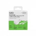 Belkin Ładowarka 30W PD PPS USB-C biała + kabel USB-C