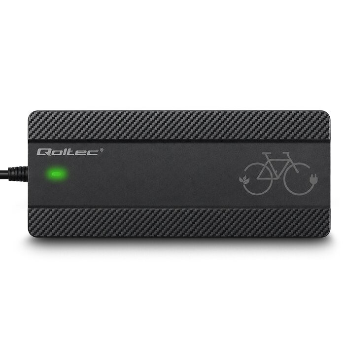 Qoltec Ładowarka do roweru elektrycznego 36V | 42V | 4A | wtyczka Bosch + kabel zasilający