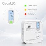 Qoltec Czujnik tlenku węgla (czadu) | detektor CO | TUYA | Wi-Fi | LED
