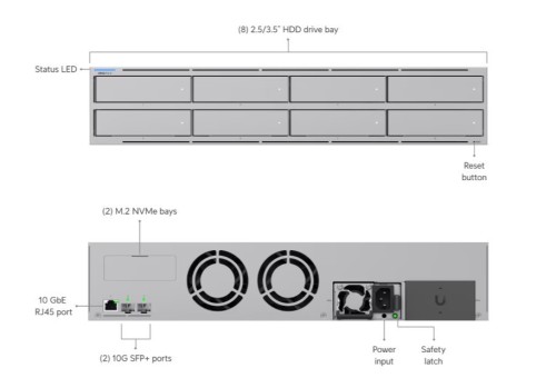 UBIQUITI Serwer UNAS-Pro-8 8-bay NAS