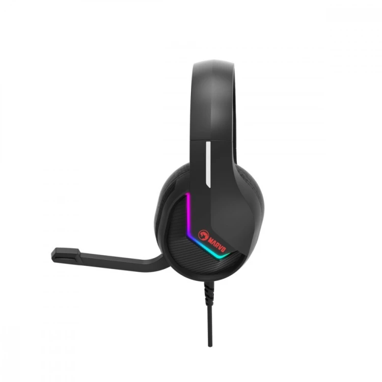 MARVO Słuchawki TACTIC 40 RGB mikrofon wired czarne