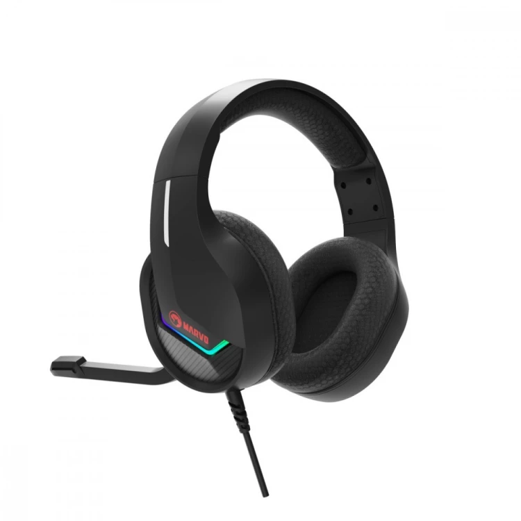 MARVO Słuchawki TACTIC 40 RGB mikrofon wired czarne