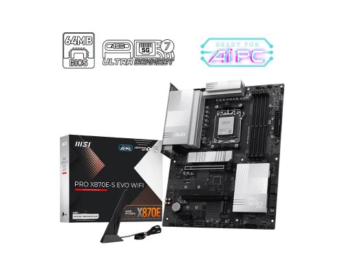 MSI Płyta główna PRO X870E-S EVO WIFI AM 5 4DDR5 ATX