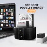 AXAGON ADSA-SC Stacja dokująca, USB 3.2 Gen 1 - 2x SATA 6G 2.5"/3.5" SSD/HDD CLONE DUAL