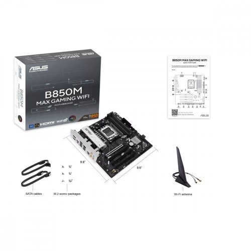 Asus Płyta główna B850M MAX GAMING WIFI AM5 4DDR5 mATX