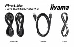 IIYAMA Monitor ProLite  24 cale T2452MSC-B2AG IPS,HDMI,DP,420cd,1300:1,5ms