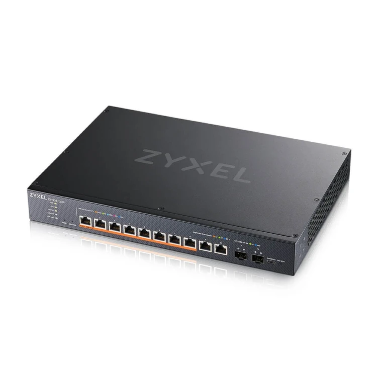 Zyxel Przełącznik Multi-Gigabit Smart Managed XS1935-12HP-ZZ0101F 8-port 90W PoE++ 400Watt 802.3bt, 2x 10GbE, 2 SFP+ Uplink