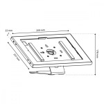 Maclean Uchwyt reklamowy do tabletu MC-956 W