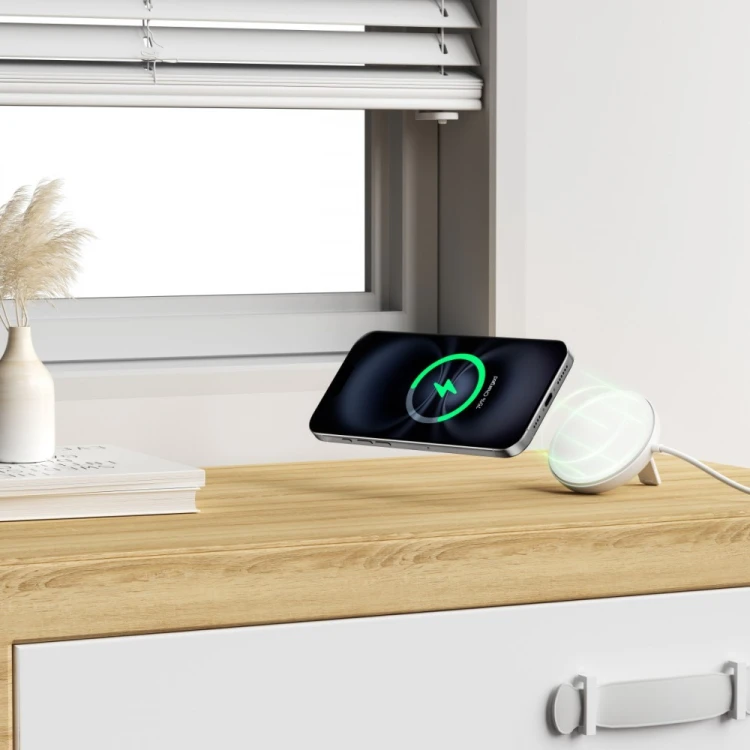 Belkin Ładowarka magnetyczna Magnetic Pad Qi2 15W biała